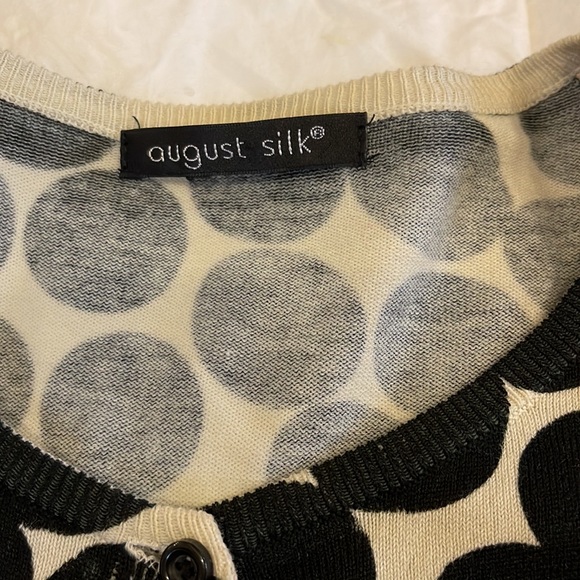 August Silk woman’s cardigan sweater. Size L. - Picture 5 of 6